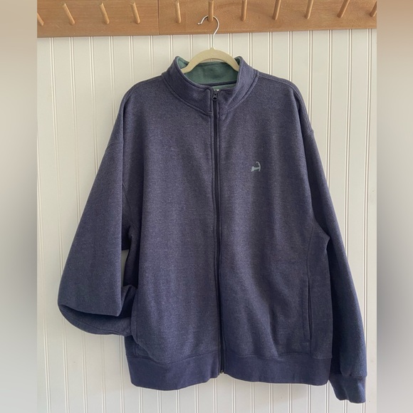 Cuffy’s of Cape Cod Full Zip Men’s Fleece Sweatshirt Blue Green Pockets 2XL - Picture 1 of 8